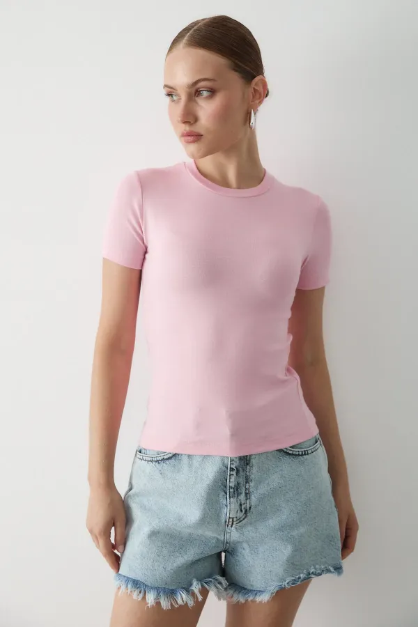 Pembe Düz Body - 251113