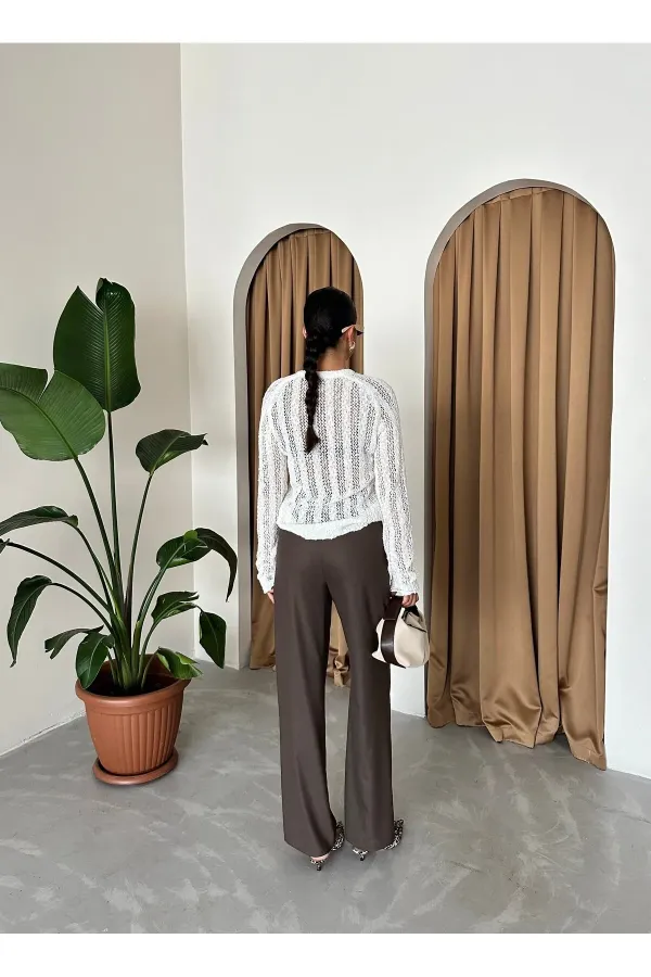 Off-white Spiderweb Knit Blouse