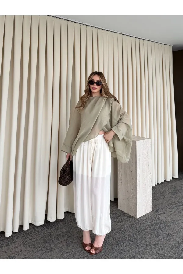 Off-white harem pants - 51316