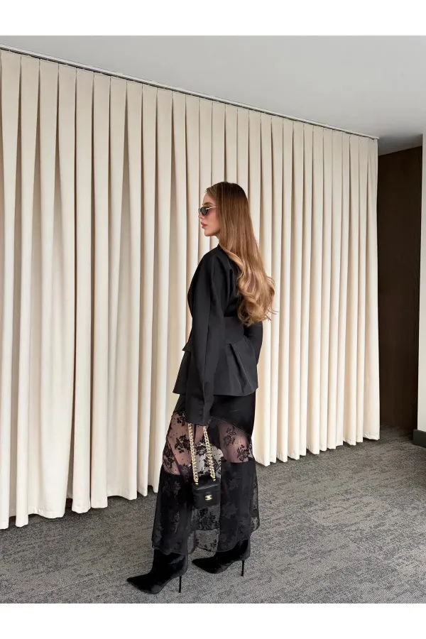 Veste noire à nouer - 512319