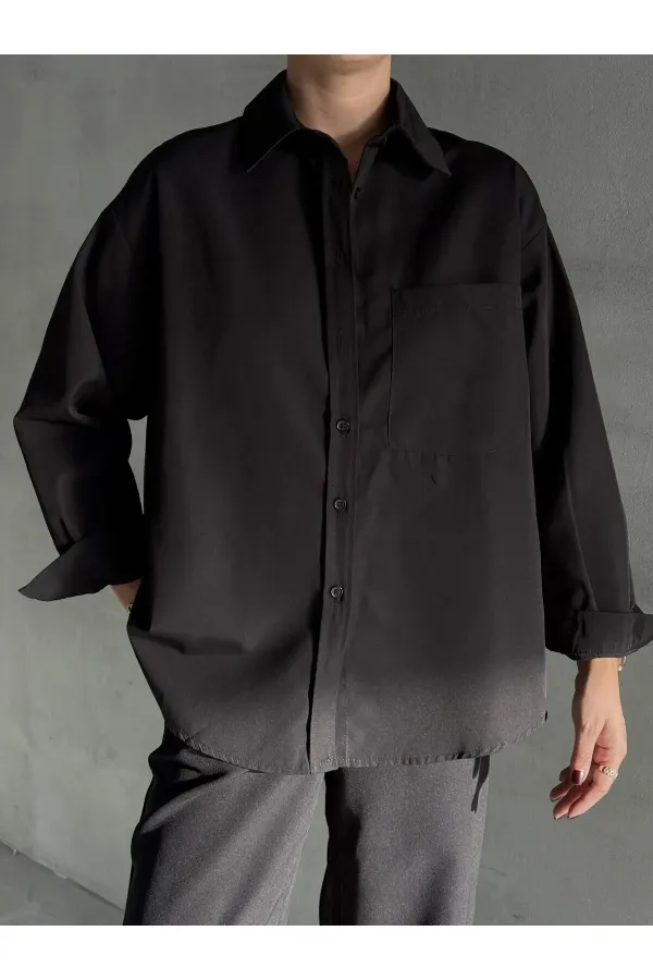 Black Merlin Belted Shirt and Trousers Set