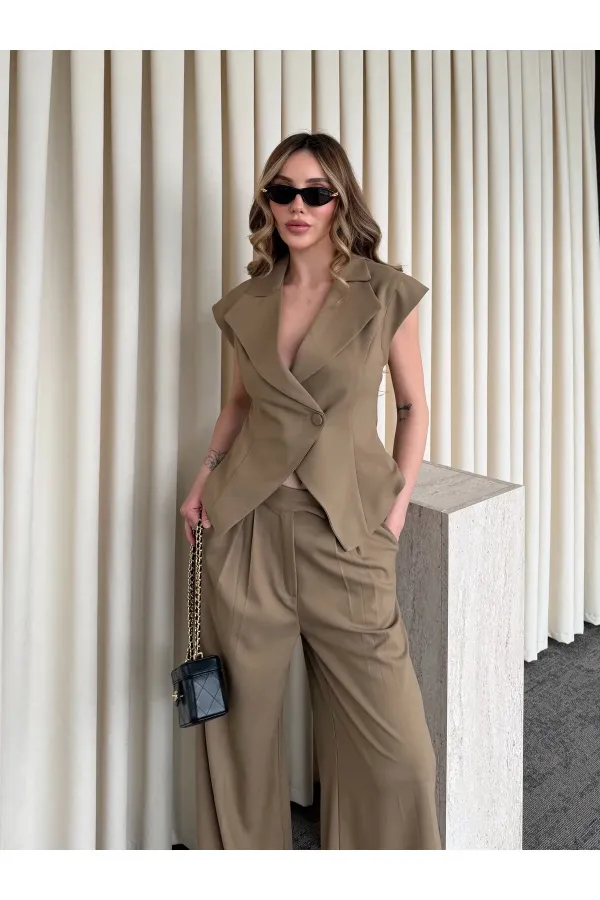Vizon Margot Yelek Pantolon Takım - 308