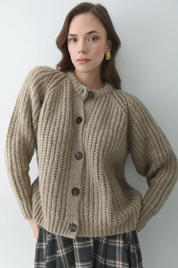 Gilet en vison à 5 boutons - 251061