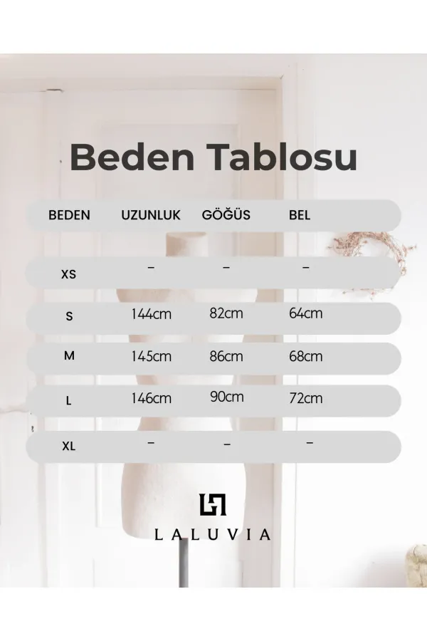 Beyaz Gül Detaylı Şifon Elbise - 2485