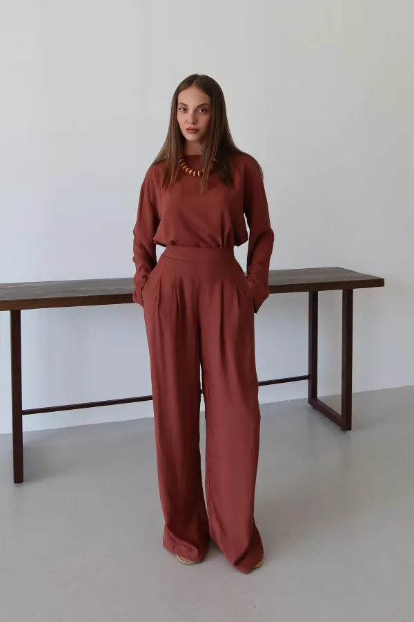 Ensemble chemisier et pantalon Tile Marisol