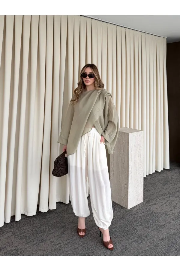 Off-white harem pants - 51316