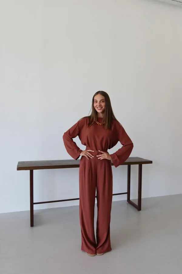 Ensemble chemisier et pantalon Tile Marisol