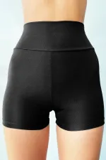 Mini-shorts noirs décontractés et de plage pour femmes