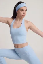 Ellen Halter Neck Bustier Blue