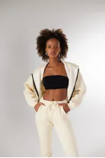 Mixed Sweatshirt Beige