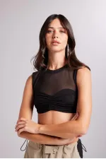 Buterfly Blouse Black