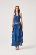 Kaela Jean Vest Blue