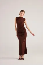 Robe Lily marron