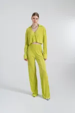 T-shirt court confortable vert