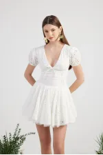 Robe blanche Tina