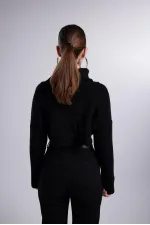 Women's Black Turtleneck Long Sleeve Lirola Sweater