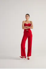 Nia Pantolon Kırmızı