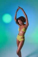 Haut de bikini vert Delphi