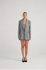 Eden Blazer Ceket Gri