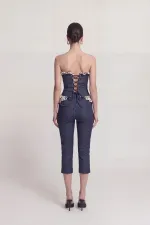 Venus Capri Pants in Navy Blue, Look Like Jeans Venus Capri Pants in Navy Blue, Look Like Jeans