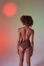 Delphi Yüksek Bel Bikini Altı Kahverengi