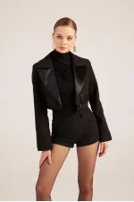 Veste blazer courte Camila noire