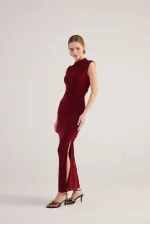 Robe Lily bordeaux