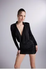 Taylor Bodysuit Black