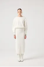 Jacey Knit Dress White