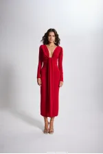 Robe rouge clair de lune