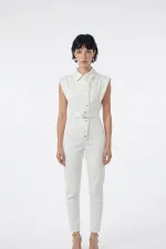 Perle Jumpsuit White