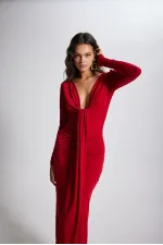 Robe rouge clair de lune