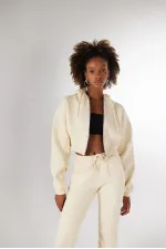 Mixed Sweatshirt Beige