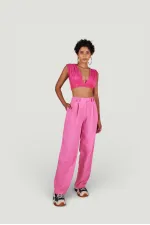 Palasia Pantolon Pembe