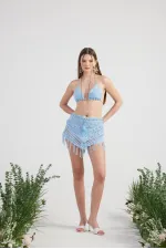 Chacha Knitwear Suit Blue