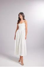 Robe blanche à pont