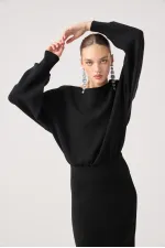 Jacey Knit Dress Black