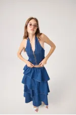 Kaela Jean Vest Blue