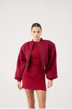 Blouson aviateur Parker bordeaux