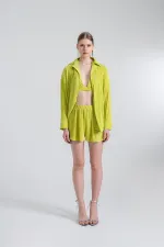 Comfy Oversize Gömlek Yeşil