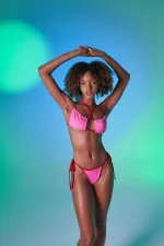 Emma Pink Bikini Bottom