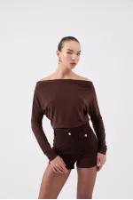 Talia Blouse Brown