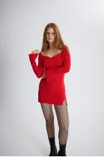 Rolla Elbise Kırmızı