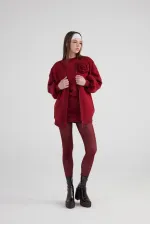 Alexa Bomber Jacket Burgundy