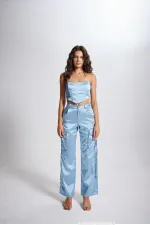 Pantalon bleu Maddy