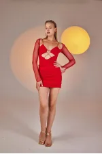 Lunar Dress Red