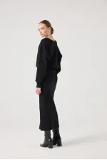 Jacey Knit Dress Black