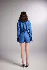 Julia Şort Mavi