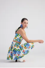 Jupe courte Ravello bleue