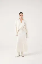 Zoi Knit Skirt White